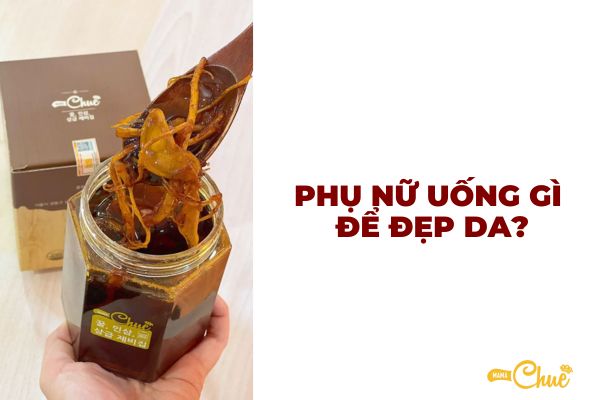 phu nu uong gi de dep da