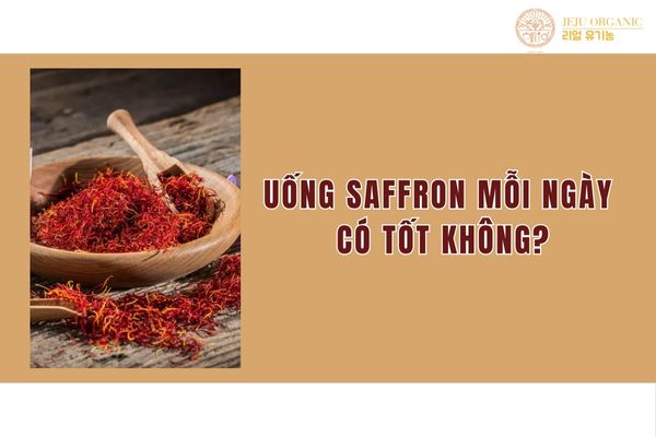 uong saffron moi ngay co tot khong