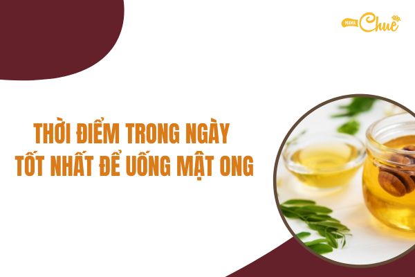 thoi diem trong ngay tot nhat de uong mat ong