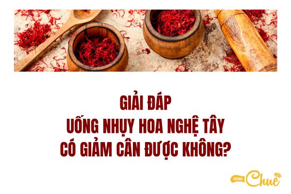 giai dap uong nhuy hoa nghe tay co giam can khong